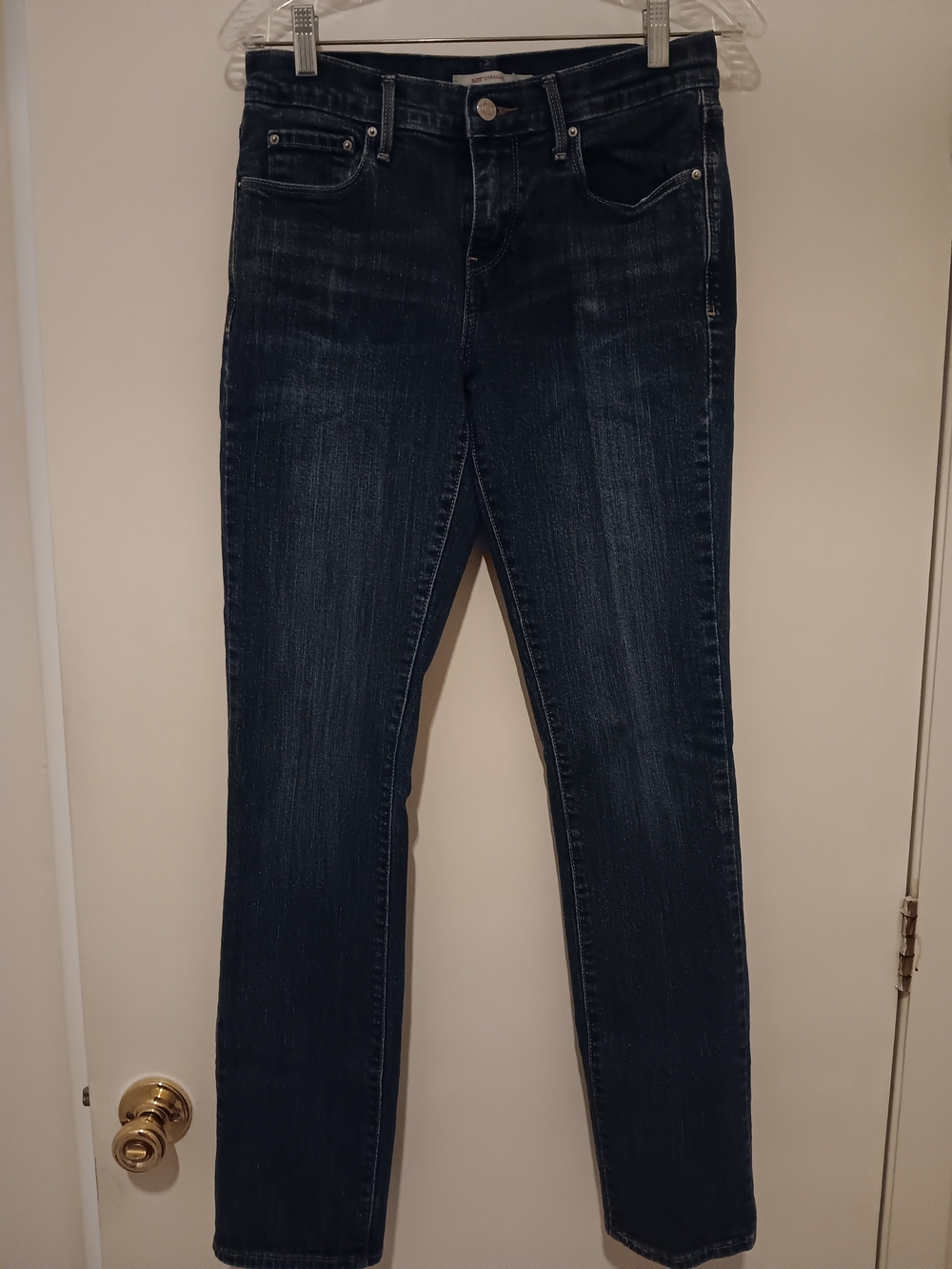 Levi's Dark Blue Straight Leg Jeans